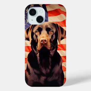 Amerikaanse vlag chocolade labrador