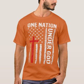  Amerikaanse vlag Christelijke godsdienstvrijheid T-shirt
