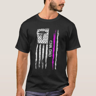 Amerikaanse vlag CNA Certified Nurse Assi T-shirt