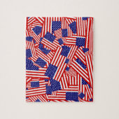Amerikaanse vlag Collage Legpuzzel (Verticaal)