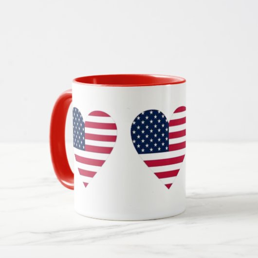 Amerikaanse vlag combo Mok (Voorkant links)