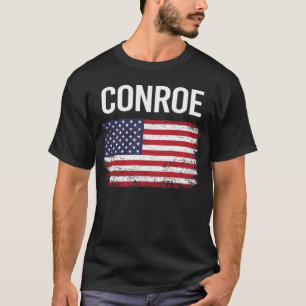 Amerikaanse vlag Conroe T-shirt