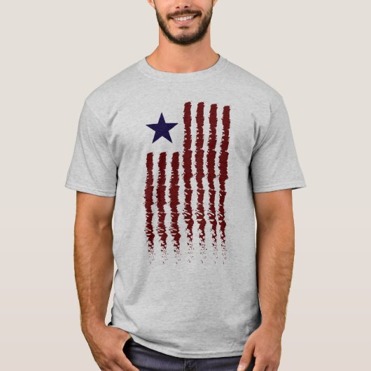 Amerikaanse vlag Contemedent T-shirt (Voorkant)