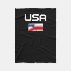 Amerikaanse vlag Cool Patriottische Mannen Vrouwen Fleece Deken
