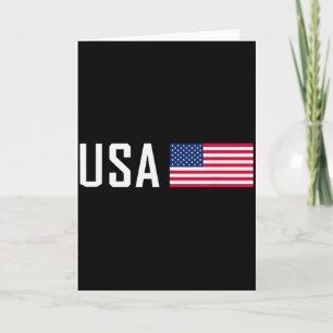 Amerikaanse Vlag Cool Patriottische Mannen Vrouwen Kaart
