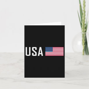 Amerikaanse Vlag Cool Patriottische Mannen Vrouwen Kaart