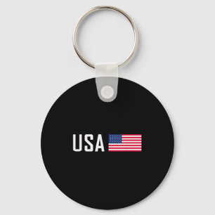 Amerikaanse Vlag Cool Patriottische Mannen Vrouwen Sleutelhanger