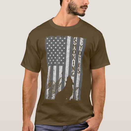  Amerikaanse vlag Coyote jagers T-shirt (Voorkant)