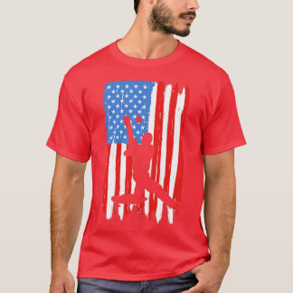Amerikaanse vlag Cricket T-shirt