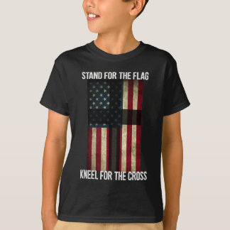 Amerikaanse vlag Cross Patriotic USA Christelijke  T-shirt