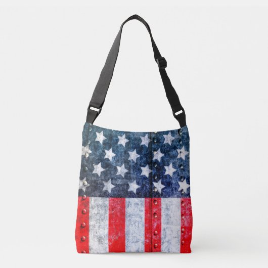 Amerikaanse vlag crossbody tas (Voorkant)