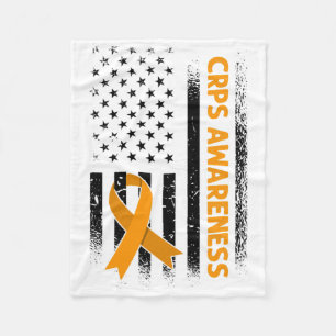 Amerikaanse vlag CRPS Bewustzijn 1 Fleece Deken