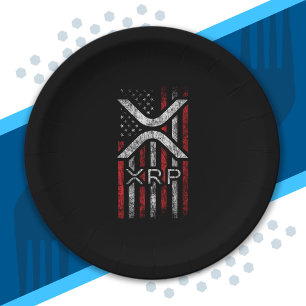 Amerikaanse vlag - Crypto Currency Cryptocurrency  Papieren Bordje