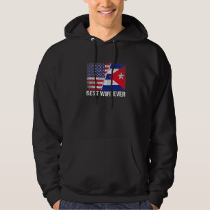 Amerikaanse vlag & Cuba vlag Beste vrouw ooit fami Hoodie