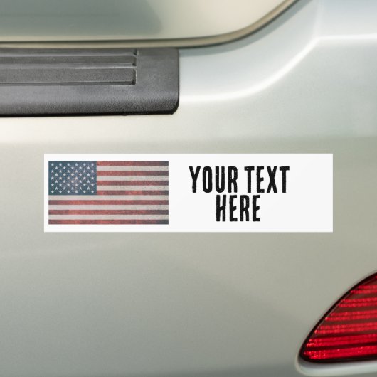 AMERIKAANSE VLAG custom 2024 Bumpersticker (Op auto)