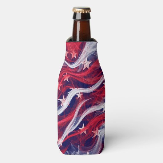 Amerikaanse vlag Custom Bottle Cooler (Fles Voorkant)