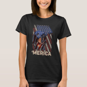 Amerikaanse vlag Dachshund Patriotic Dog 4 juli T-shirt