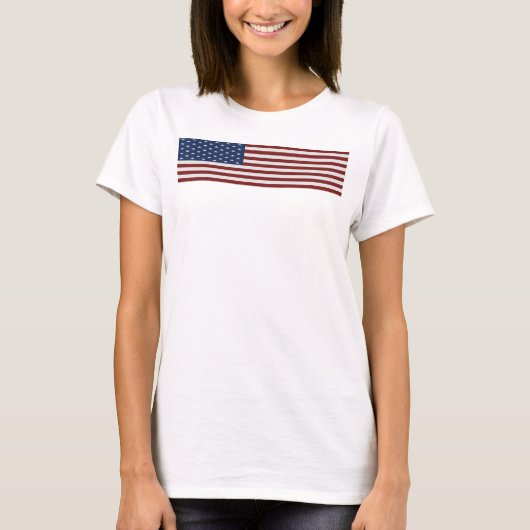 Amerikaanse vlag Dames Spaghetti Top (Voorkant)
