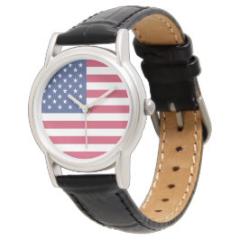 Amerikaanse vlag Dames Watch Horloge