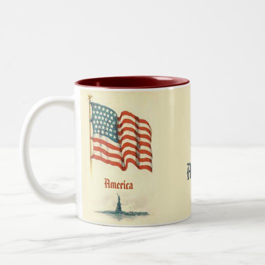  Amerikaanse vlag Dankbaarheid Koffie Mok (Links)