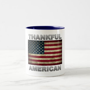 Amerikaanse Vlag - Dankbare Amerikaan - Mok