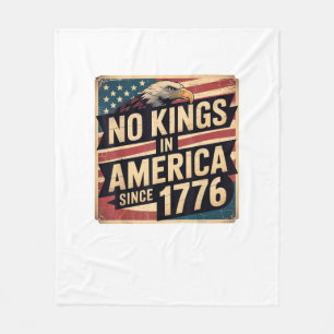 Amerikaanse Vlag Decoratie Geen Koningen In Amerik Fleece Deken