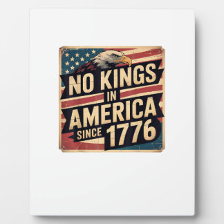 Amerikaanse Vlag Decoratie Geen Koningen In Amerik Fotoplaat