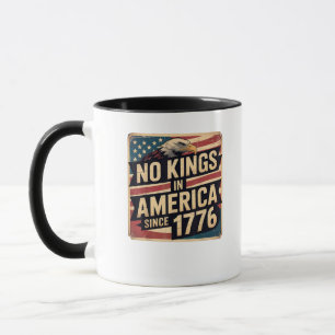 Amerikaanse Vlag Decoratie Geen Koningen In Amerik Mok