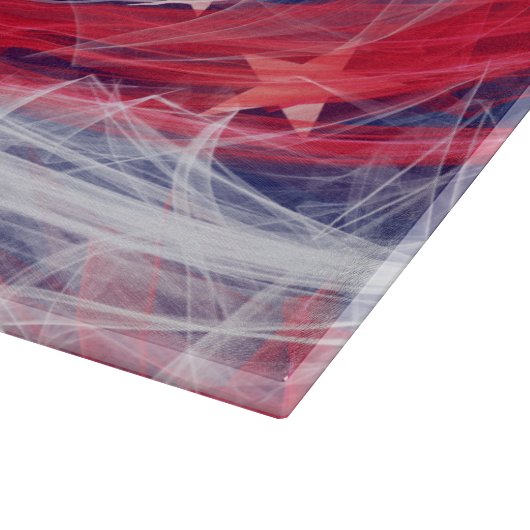 Amerikaanse vlag Decoratief glazen snijvlak Snijplank (Hoek)