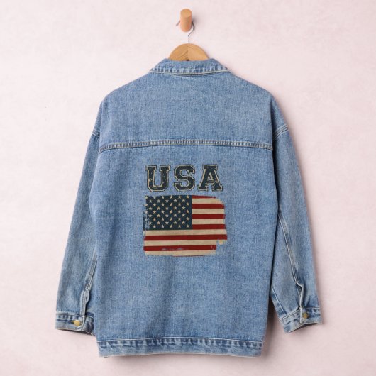 Amerikaanse vlag denim jacket (Hangar)
