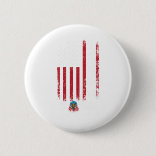 Amerikaanse vlag Design Trump 2024 Eagle Ronde Button 5,7 Cm