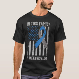 Amerikaanse vlag Diabetes Type 1 Awareness Family T-shirt