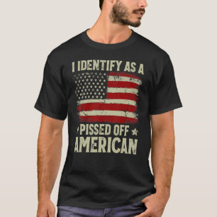 Amerikaanse vlag die ik als een kwaad voor een T-shirt