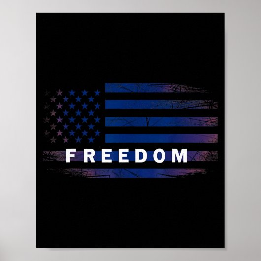 Amerikaanse Vlag Dom  Poster (Voorkant)