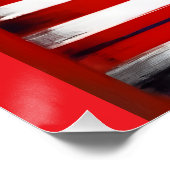 Amerikaanse vlag Donald Trump 2024 Perfect Poster (Hoek)