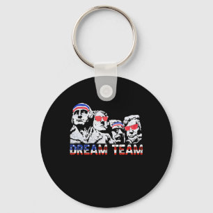Amerikaanse Vlag Droom Team Funny Patriottisch Ret Sleutelhanger