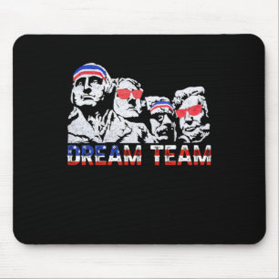 Amerikaanse Vlag Droomteam Funny Patriottische Ret Muismat