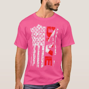 Amerikaanse vlag duiken 4 juli scuba duiken t-shirt