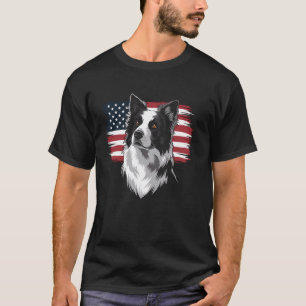 Amerikaanse Vlag Duitse Herdershond Ras Patriotisc T-shirt