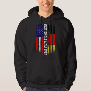 Amerikaanse vlag & Duitsland vlag beste single mam Hoodie