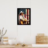 -Amerikaanse vlag Dwight Yoakam Legend.png Poster (Keuken)