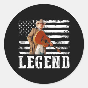 Amerikaanse vlag Dwight Yoakam Singer.png Ronde Sticker