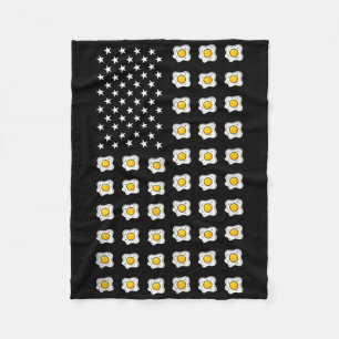 Amerikaanse Vlag Ei Eten Usa Patriottisme Patriot Fleece Deken