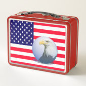 Amerikaanse vlag en adelaar (Achterkant)