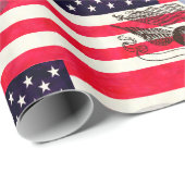 Amerikaanse vlag en adelaar cadeaupapier (Rol Hoek)