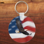 Amerikaanse vlag en adelaar sleutelhanger (Voorkant)