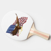 Amerikaanse vlag en adelaar tafeltennisbatje (Zijkant)