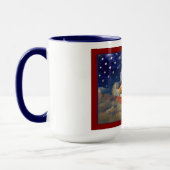 Amerikaanse vlag en adelaar veteranen Mok (Links)