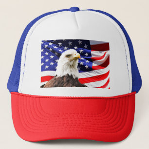 Amerikaanse vlag en Amerikaanse zeearend Trucker Pet
