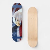 Amerikaanse vlag en Bald Eagle Skateboard (Voorkant)